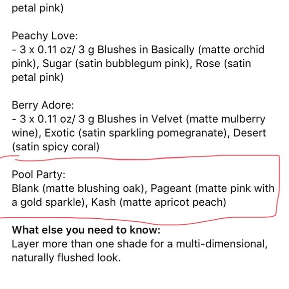 🆕 NWT ABH Blush Trio in “pool party” - Picture 7 of 7